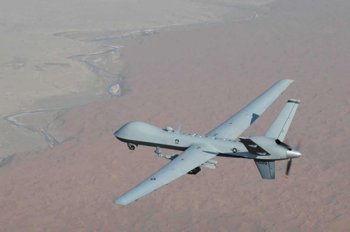 MQ-9 Reaper UAV on combat mission