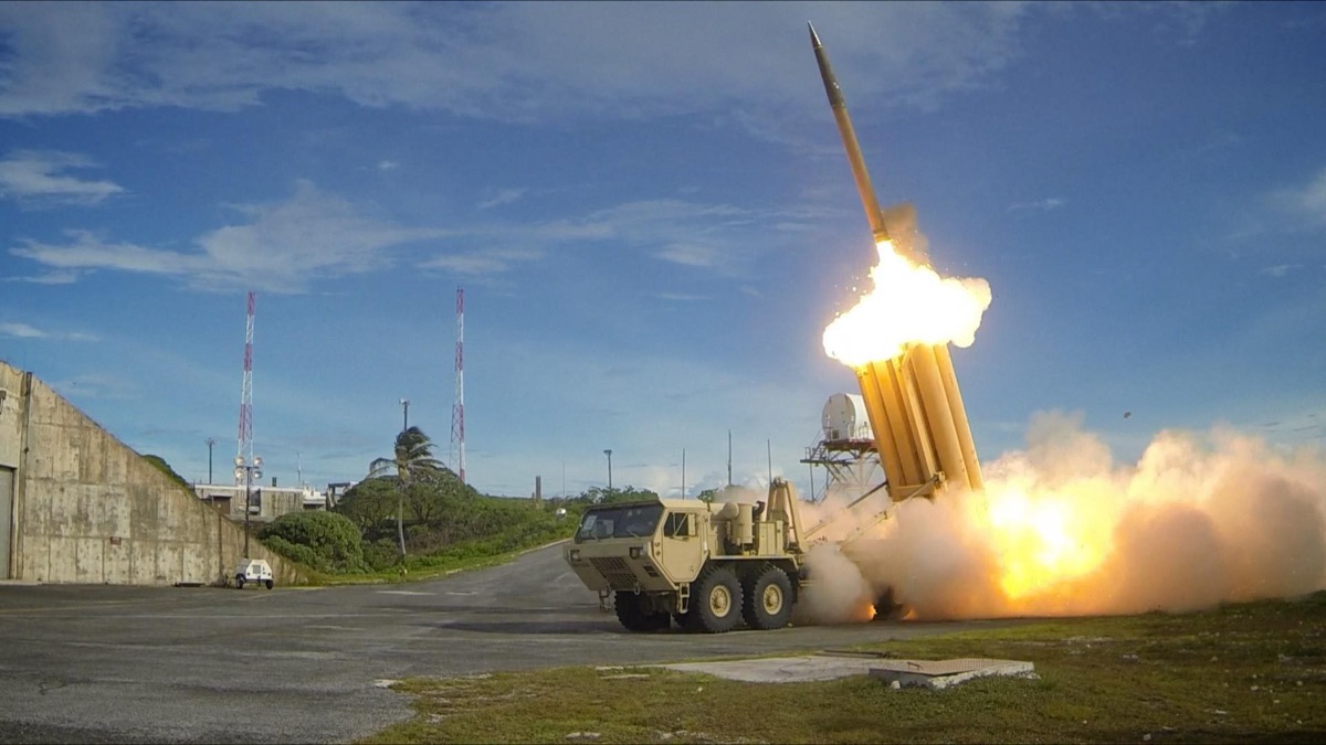 THAAD missile system interceptor launch